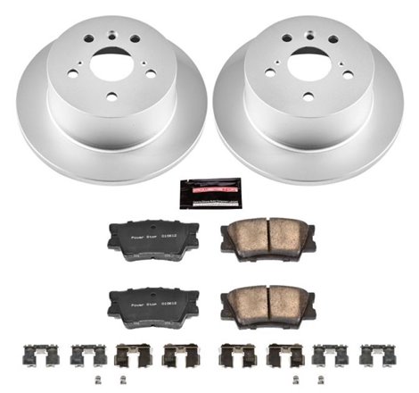 Power Stop 13-18 Lexus ES300h Rear Z17 Evolution Geomet Coated Brake Kit