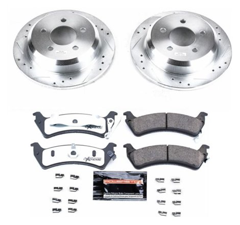 Power Stop 93-98 Jeep Grand Cherokee Rear Z36 Truck & Tow Brake Kit