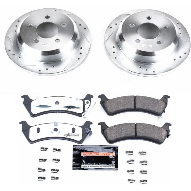 Power Stop 93-98 Jeep Grand Cherokee Rear Z36 Truck & Tow Brake Kit