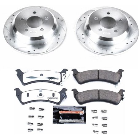 Power Stop 93-98 Jeep Grand Cherokee Rear Z36 Truck & Tow Brake Kit