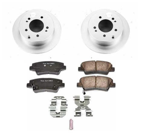 Power Stop 10-13 Kia Soul Rear Z17 Evolution Geomet Coated Brake Kit