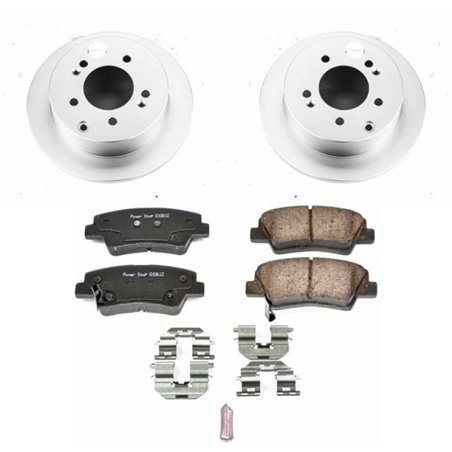 Power Stop 10-13 Kia Soul Rear Z17 Evolution Geomet Coated Brake Kit