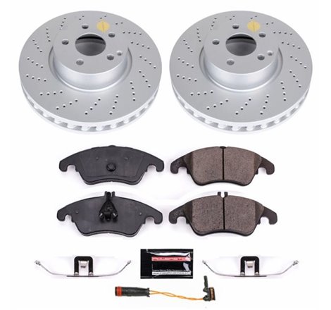 Power Stop 2014 Mercedes-Benz C300 Front Z23 Evolution Sport Coated Brake Kit