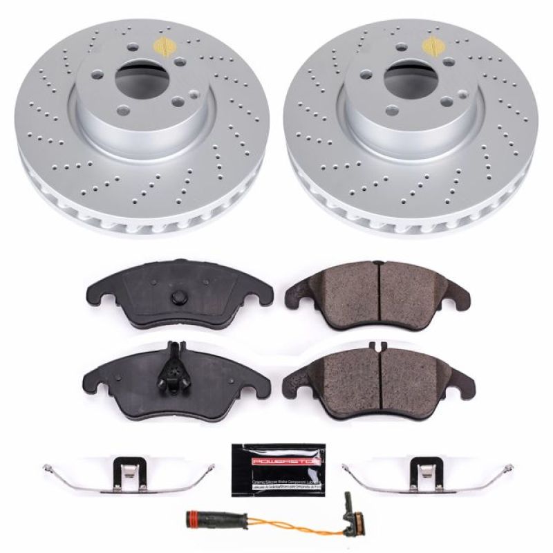 Power Stop 2014 Mercedes-Benz C300 Front Z23 Evolution Sport Coated Brake Kit