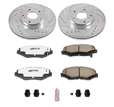 Power Stop 13-15 Acura ILX Front Z26 Street Warrior Brake Kit