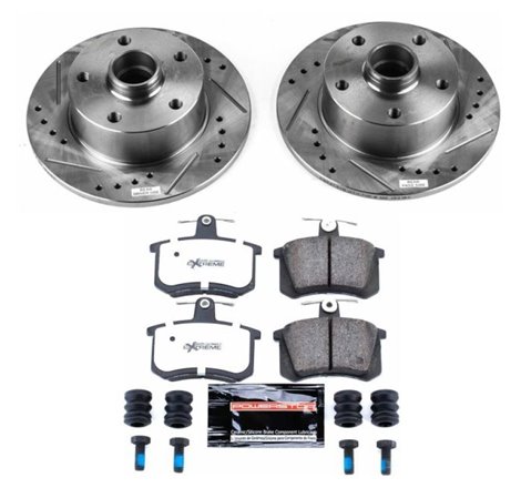 Power Stop 96-97 Audi A4 Rear Z26 Street Warrior Brake Kit