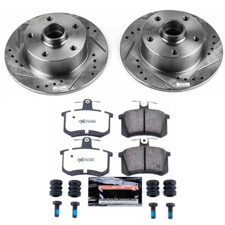 Power Stop 96-97 Audi A4 Rear Z26 Street Warrior Brake Kit