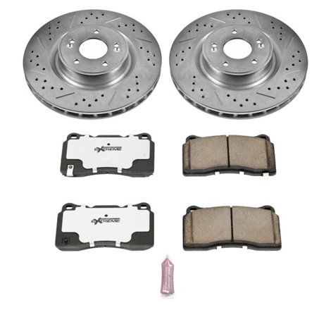 Power Stop 10-16 Hyundai Genesis Coupe Front Z26 Street Warrior Brake Kit