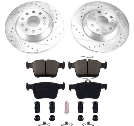 Power Stop 16-18 Audi TT Quattro Rear Z23 Evolution Sport Brake Kit