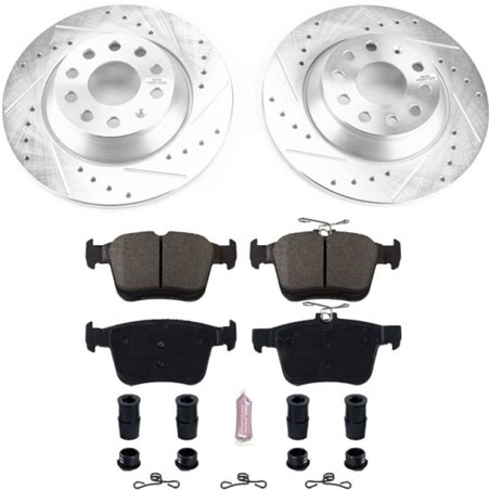 Power Stop 16-18 Audi TT Quattro Rear Z23 Evolution Sport Brake Kit