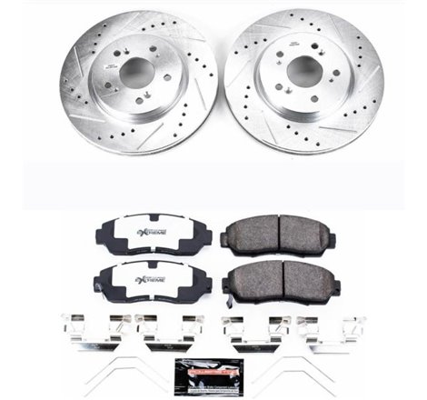 Power Stop 12-15 Honda Crosstour Front Z26 Street Warrior Brake Kit