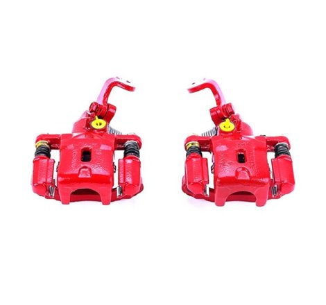 Power Stop 01-05 Hyundai Elantra Rear Red Calipers w/Brackets - Pair