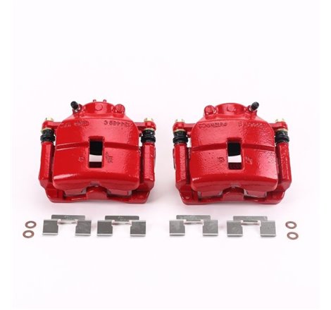 Power Stop 01-10 Chrysler PT Cruiser Front Red Calipers w/Brackets - Pair