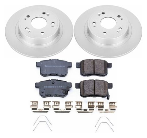 Power Stop 11-14 Acura TSX Rear Z17 Evolution Geomet Coated Brake Kit