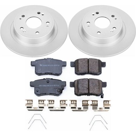 Power Stop 11-14 Acura TSX Rear Z17 Evolution Geomet Coated Brake Kit