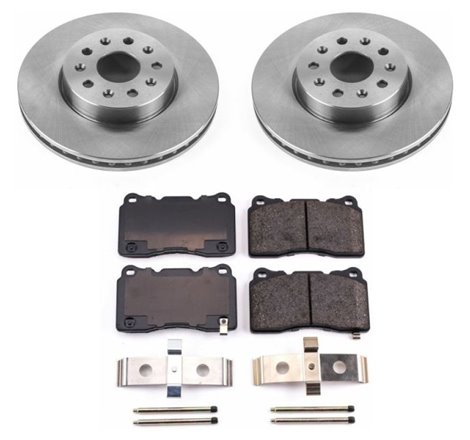 Power Stop 14-18 Cadillac CTS Front Autospecialty Brake Kit