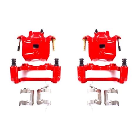 Power Stop 02-04 Infiniti I35 Front Red Calipers w/Brackets - Pair