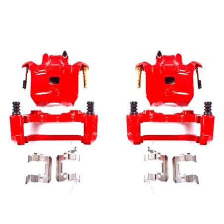 Power Stop 02-04 Infiniti I35 Front Red Calipers w/Brackets - Pair