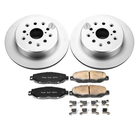 Power Stop 99-00 Lexus SC300 Rear Z17 Evolution Geomet Coated Brake Kit