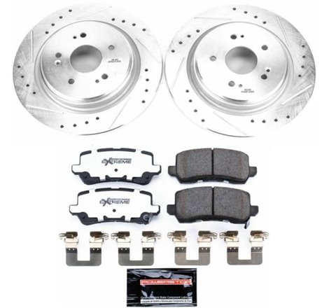 Power Stop 15-19 Acura TLX Rear Z26 Street Warrior Brake Kit