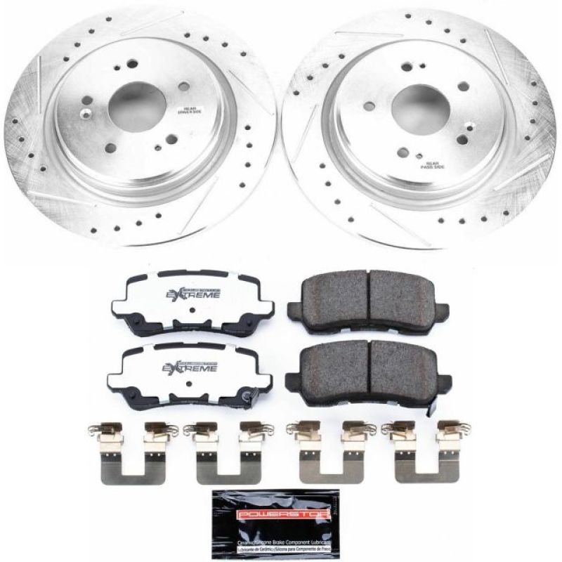 Power Stop 15-19 Acura TLX Rear Z26 Street Warrior Brake Kit