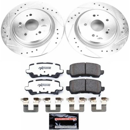 Power Stop 15-19 Acura TLX Rear Z26 Street Warrior Brake Kit