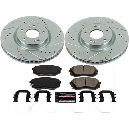 Power Stop 17-19 Hyundai Sonata Front Z23 Evolution Sport Brake Kit