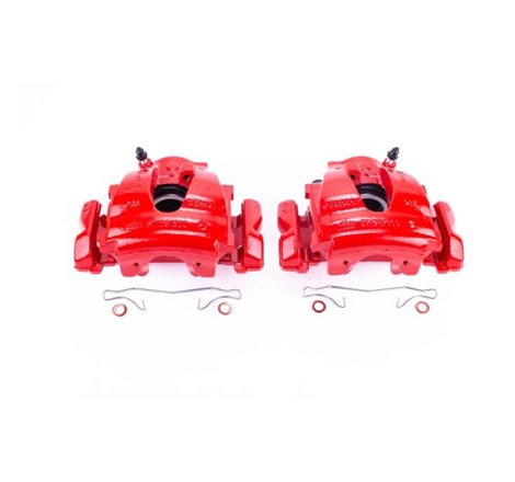 Power Stop 04-08 Chrysler Crossfire Front Red Calipers w/Brackets - Pair