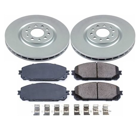 Power Stop 17-19 Jeep Cherokee Front Z17 Evolution Geomet Coated Brake Kit