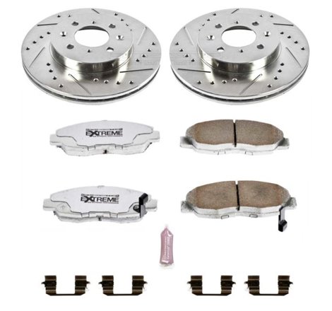 Power Stop 96-05 Honda Civic Front Z26 Street Warrior Brake Kit