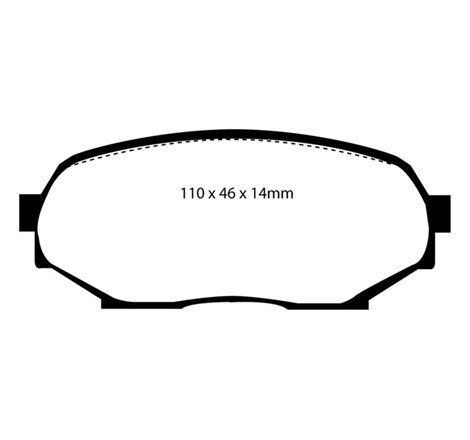 EBC 90-93 Geo Storm 1.6 Redstuff Front Brake Pads