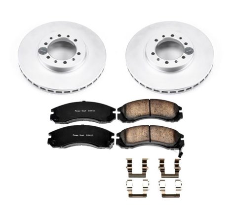 Power Stop 91-96 Mitsubishi Montero Front Z17 Evolution Geomet Coated Brake Kit