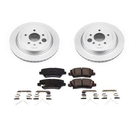 Power Stop 16-18 Cadillac ATS Rear Z17 Evolution Geomet Coated Brake Kit