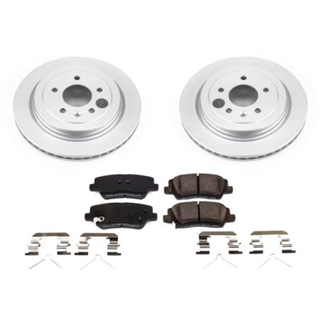 Power Stop 16-18 Cadillac ATS Rear Z17 Evolution Geomet Coated Brake Kit