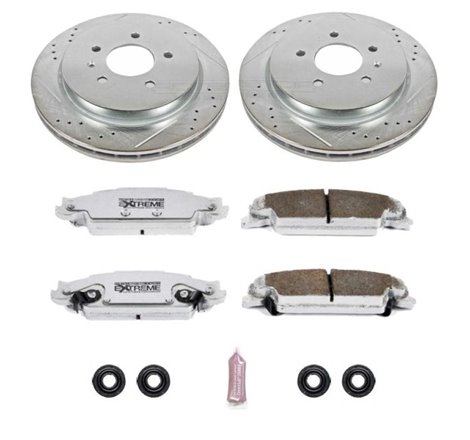 Power Stop 03-07 Cadillac CTS Rear Z26 Street Warrior Brake Kit