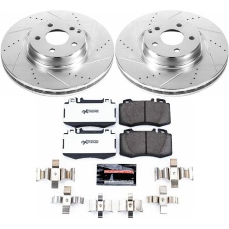 Power Stop 07-09 Mercedes-Benz E550 Front Z26 Street Warrior Brake Kit