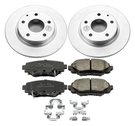 Power Stop 14-16 Mazda 3 Rear Z17 Evolution Geomet Coated Brake Kit