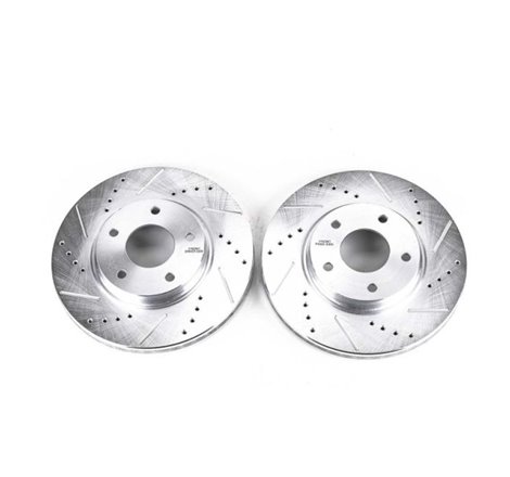 Power Stop 03-04 Infiniti M45 Front Evolution Drilled & Slotted Rotors - Pair