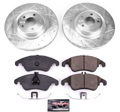 Power Stop 17-18 Mercedes-Benz SLC300 Front Z23 Evolution Sport Brake Kit