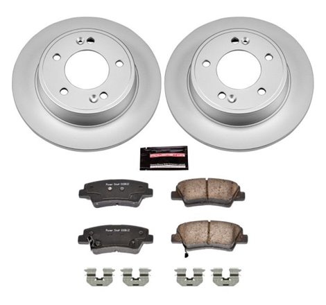 Power Stop 11-19 Hyundai Elantra Rear Z17 Evolution Geomet Coated Brake Kit