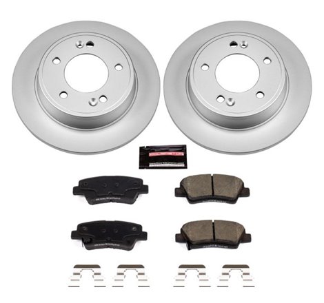 Power Stop 12-17 Hyundai Veloster Rear Z17 Evolution Geomet Coated Brake Kit