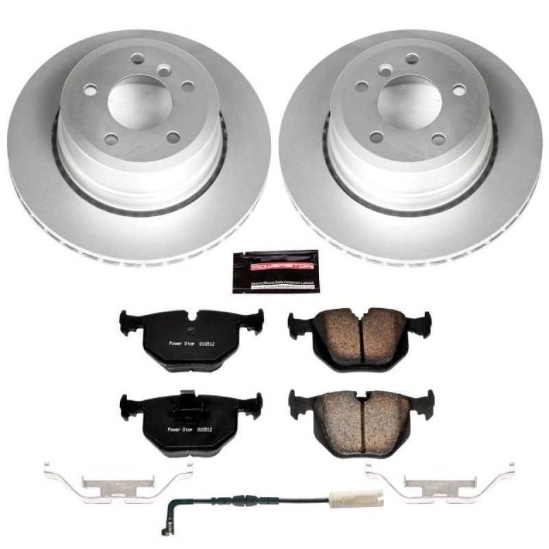 Power Stop 06-07 BMW 530xi Rear Z23 Evolution Sport Coated Brake Kit