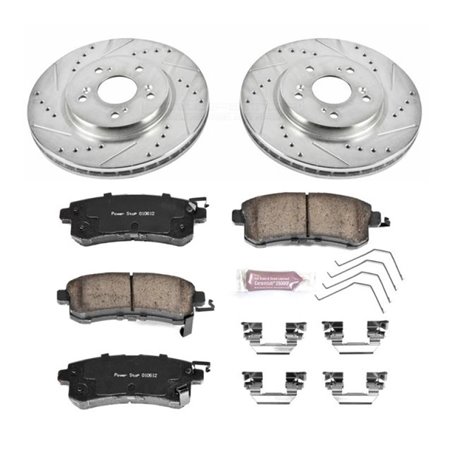 Power Stop 12-15 Honda Crosstour Front Z23 Evolution Sport Brake Kit