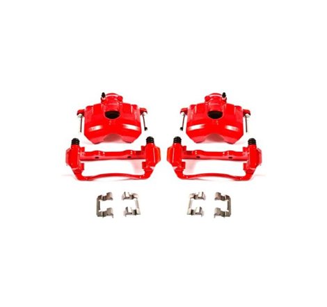 Power Stop 08-11 Ford Focus Front Red Calipers w/Brackets - Pair