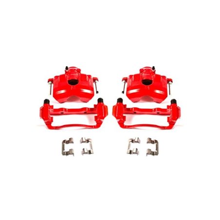 Power Stop 08-11 Ford Focus Front Red Calipers w/Brackets - Pair