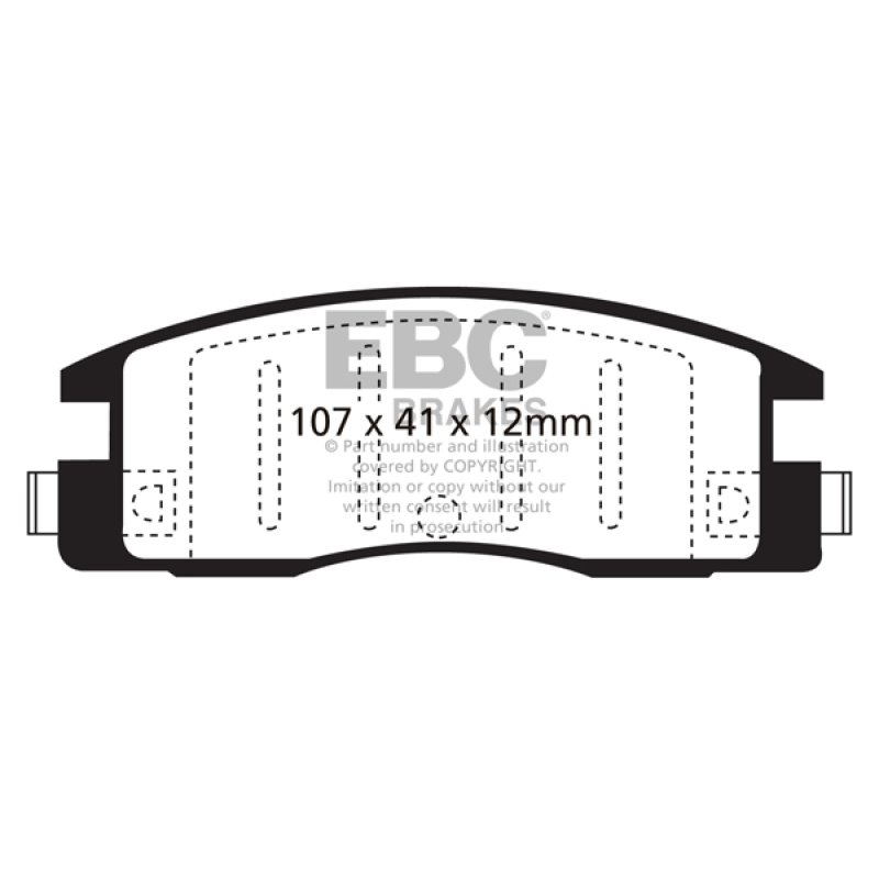 EBC 90-94 Isuzu Amigo 2.3 Ultimax2 Rear Brake Pads