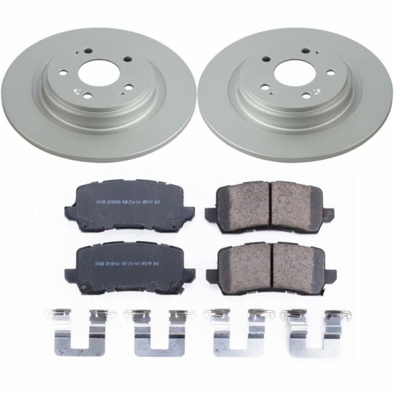 Power Stop 17-19 Acura MDX Rear Z17 Evolution Geomet Coated Brake Kit