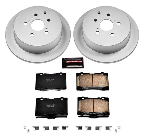 Power Stop 10-15 Lexus RX350 Rear Z17 Evolution Geomet Coated Brake Kit