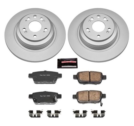 Power Stop 09-14 Acura TL Rear Z17 Evolution Geomet Coated Brake Kit