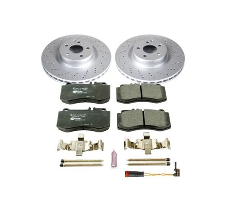 Power Stop 10-16 Mercedes-Benz E350 Front Euro-Stop Brake Kit